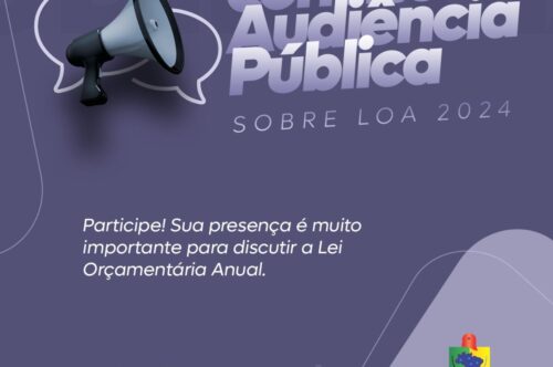 Câmara realiza audiência pública para discutir LOA 2024
