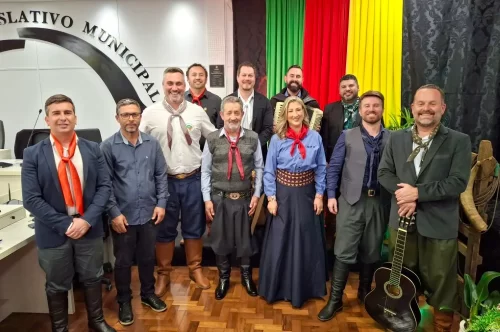 Momento alusivo à Semana Farroupilha é realizado na Câmara de Vereadores de Soledade